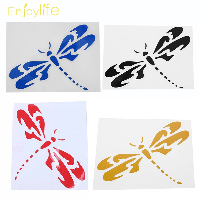 Top Stiker Vinyl Motif Capung Dragonfly D2 Untuk Dekorasi Mobil