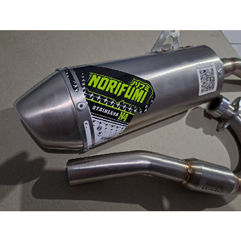 Knalpot Norifumi N4 KLX Dtracker 150 original logo lama