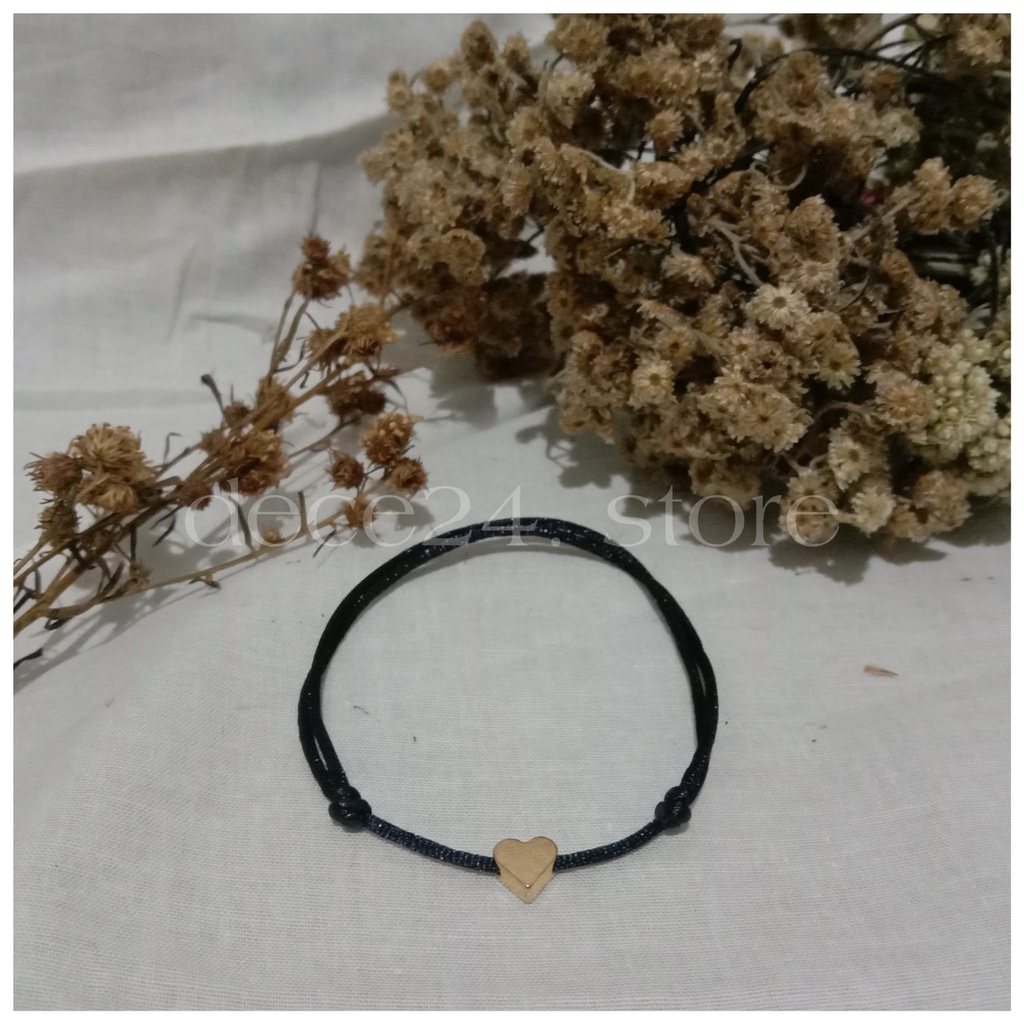 Gelang LOVE Tali Hitam