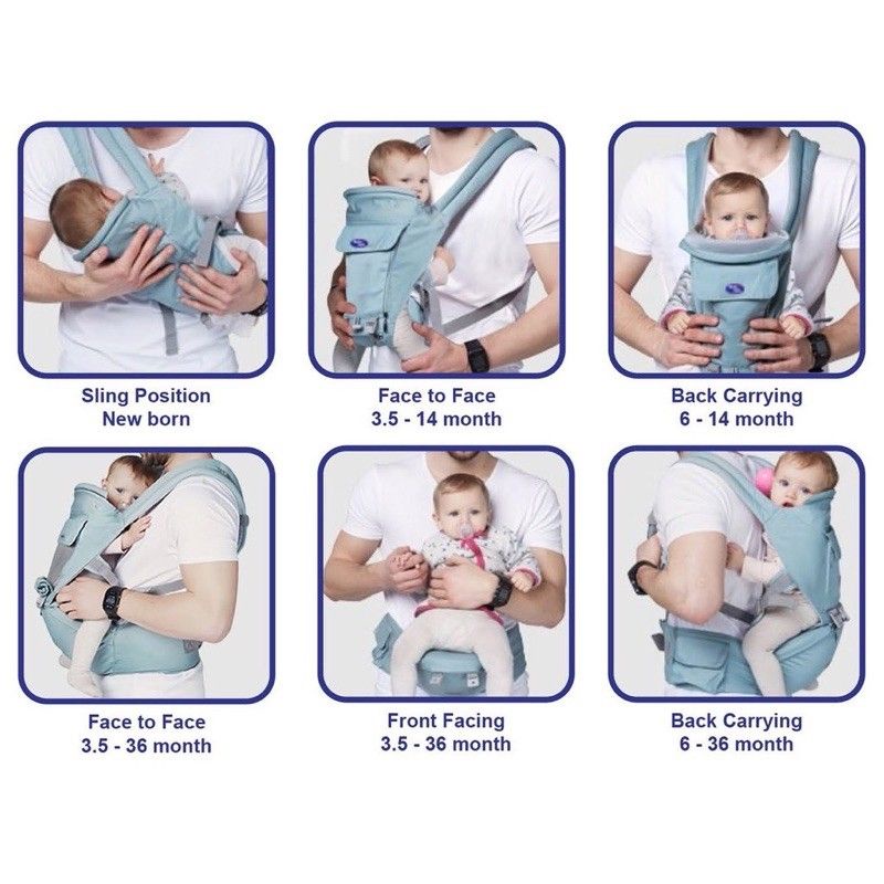 Baby Safe HipSeat Newborn to Toddler Gendongan Bayi BC06