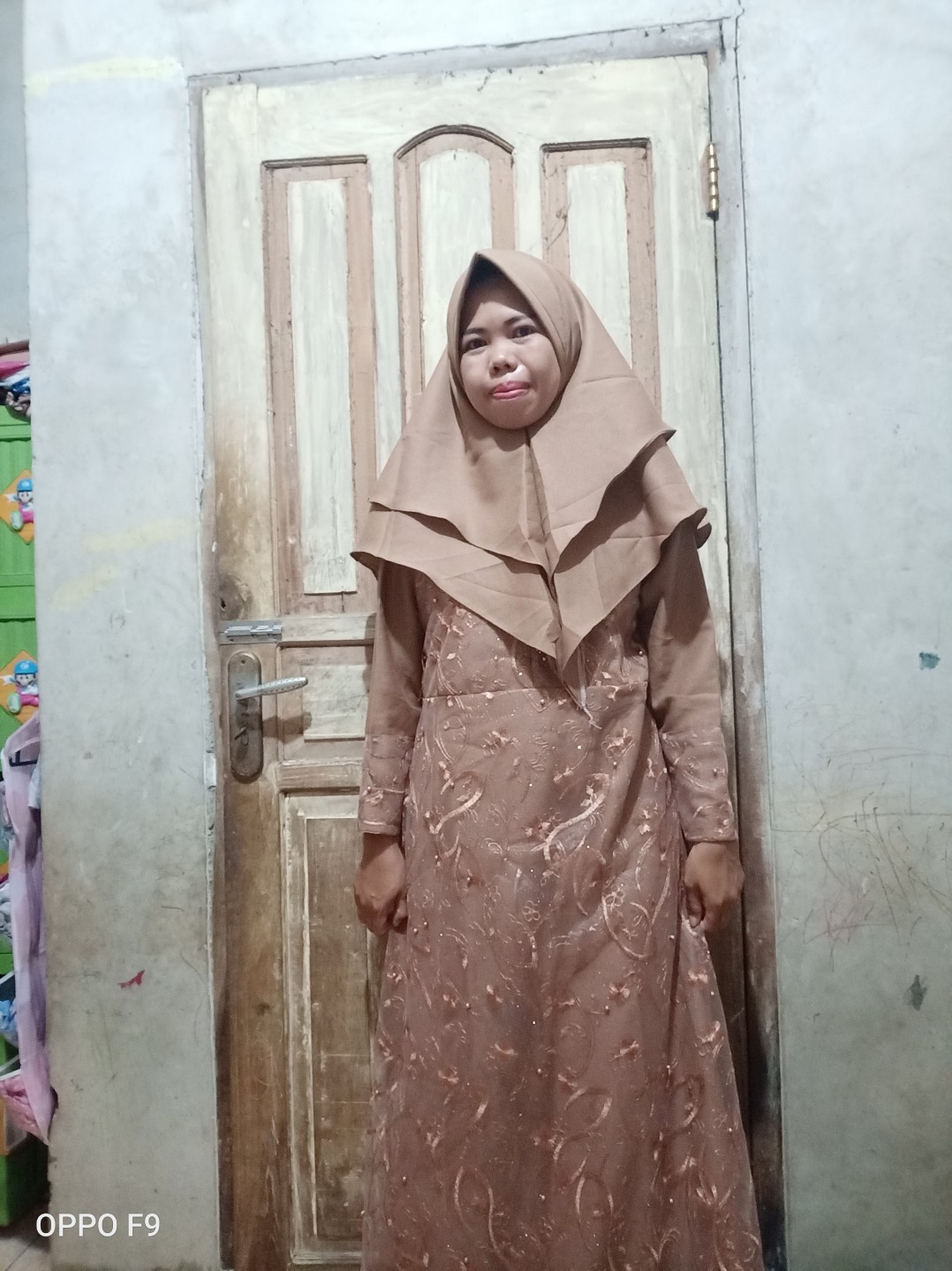 Ready Again...!!!batik Gamis Brokat Tile Mutiara Aurel Premium - Kayla - Sabrina