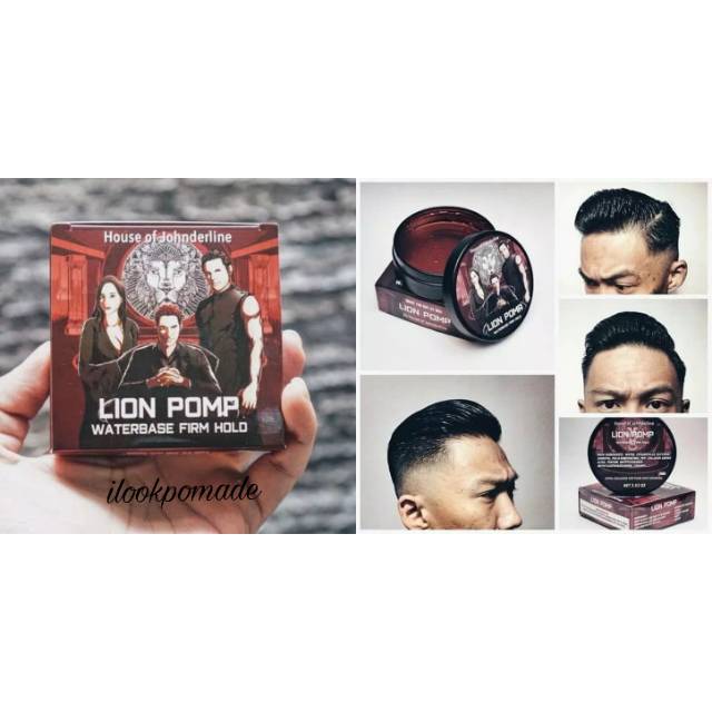 LION POMP POMADE WATERBASED FIRM HOLD BY LION CLAY MADE IN DUBAI FREE SISIR