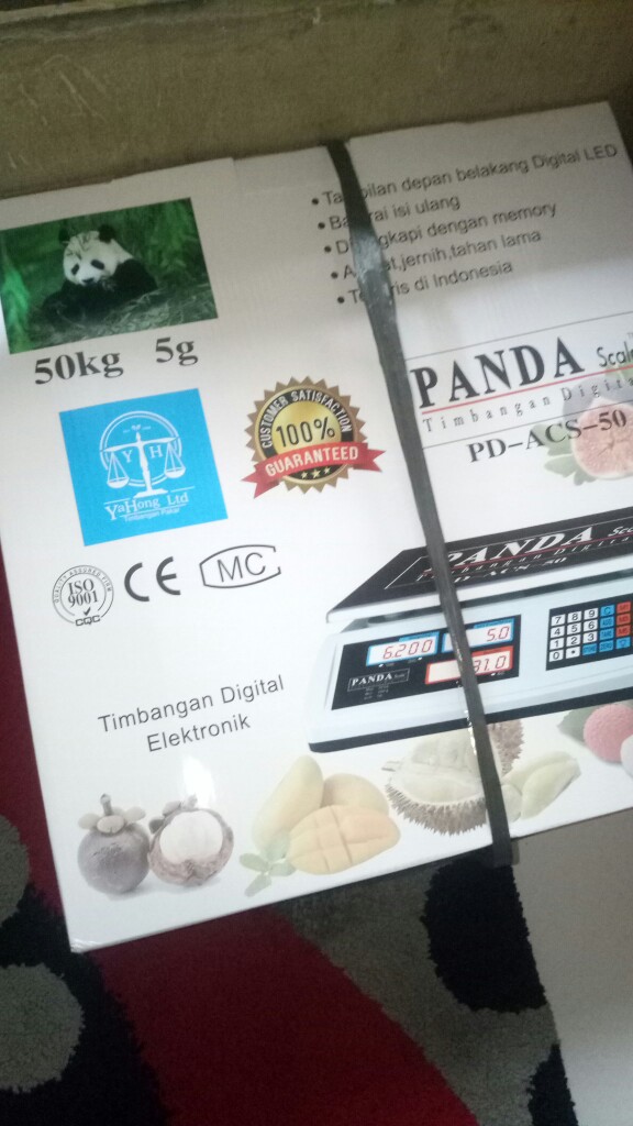 Panda Timbangan Digital Murah 50kg X 5g U/dapur /laundry /buah /paket