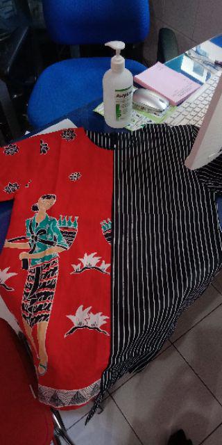 Atasan Batik Dolby Dolbi Dobby Doby Tenun Sutra Tulis Halus Katun Atbm Baron ,sarombit Atasan