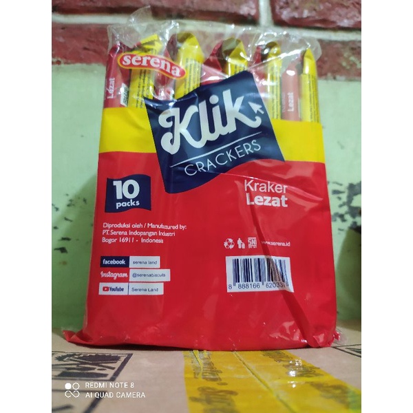

SERENA KLIK CRACKERS 1 renceng isi 10x24 gram