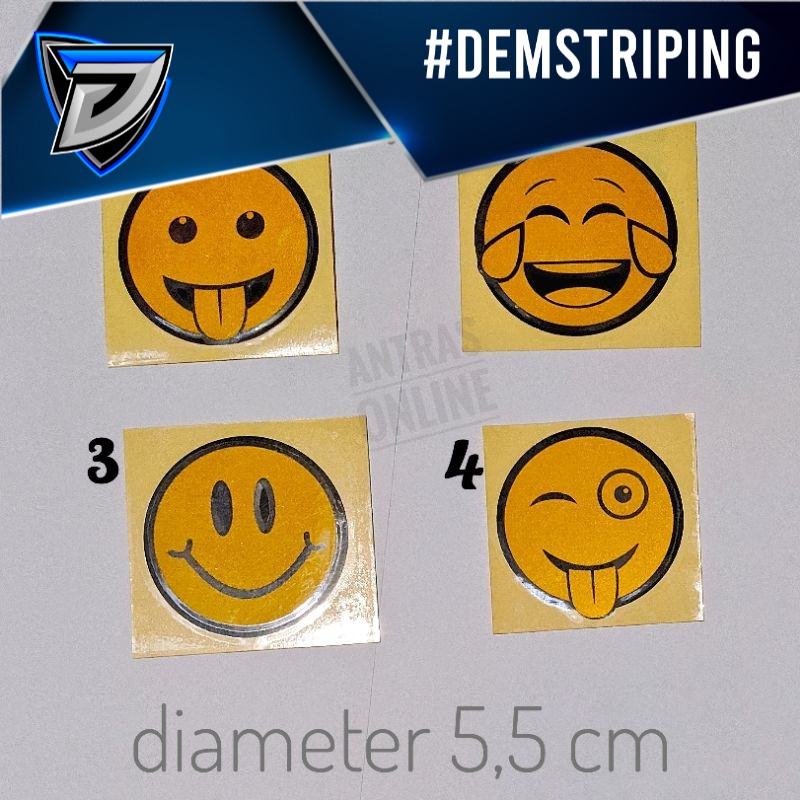 cutting sticker emoji - stiker cuting motor helm mobil