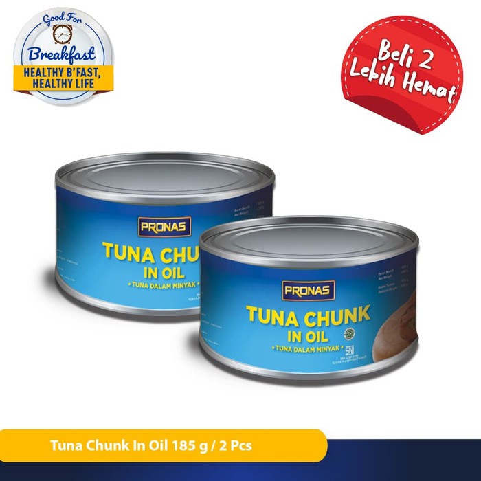 

Murah Pronas Tuna Chunk in Oil 185 g Paket Lebih Hemat 2 pcs Berkualitas