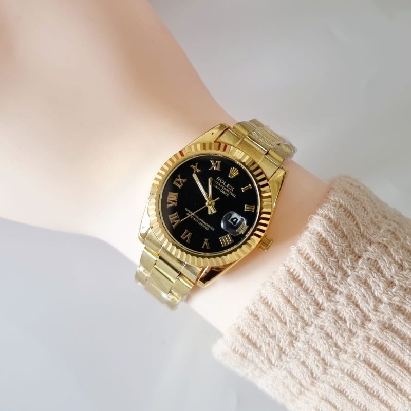 JAM TANGAN R0LEX PRIA WANITA STAINLESS WATER RESISTANCE