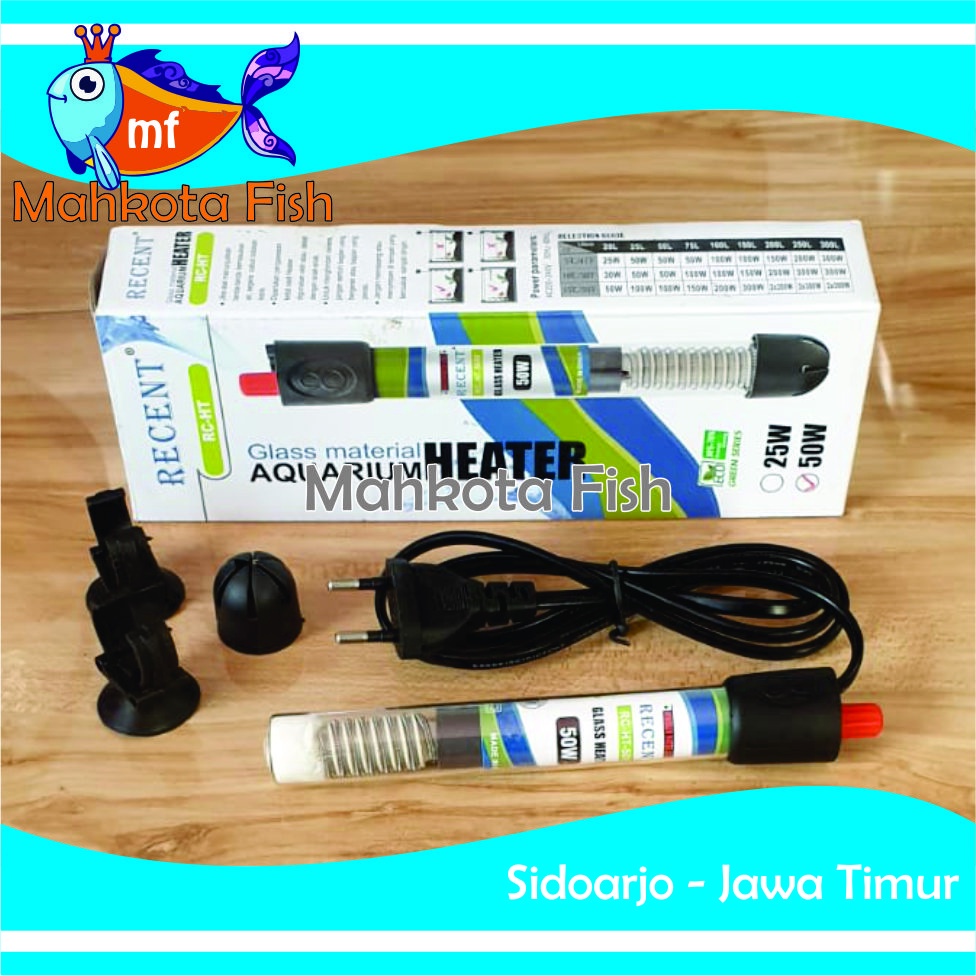 Heater Aquarium 50 Watt | Hiter Aquarium Aquascape | Heater Air | Penghangat Air Aquarium (GRATIS BubleWrap)