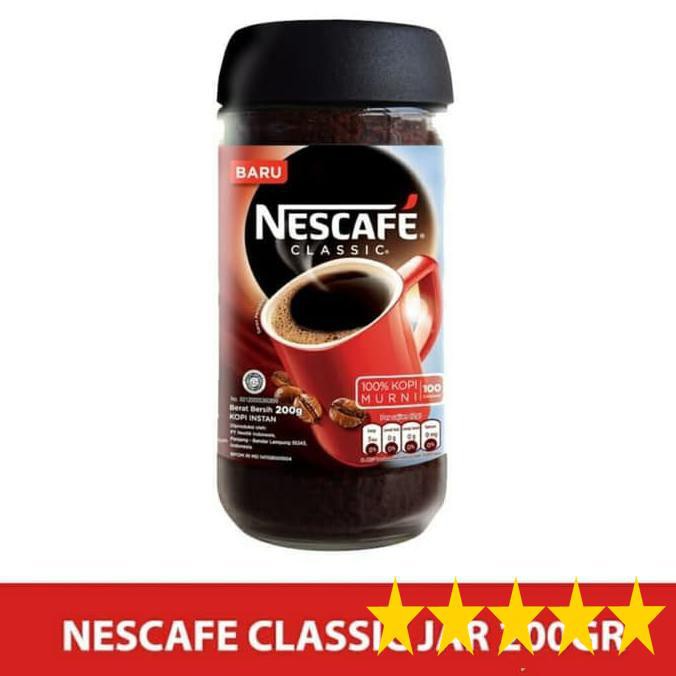 

Kopi Nescafe Classic Jar Lampung Robusta Blend - 200 Gr (Harga Satuan) New