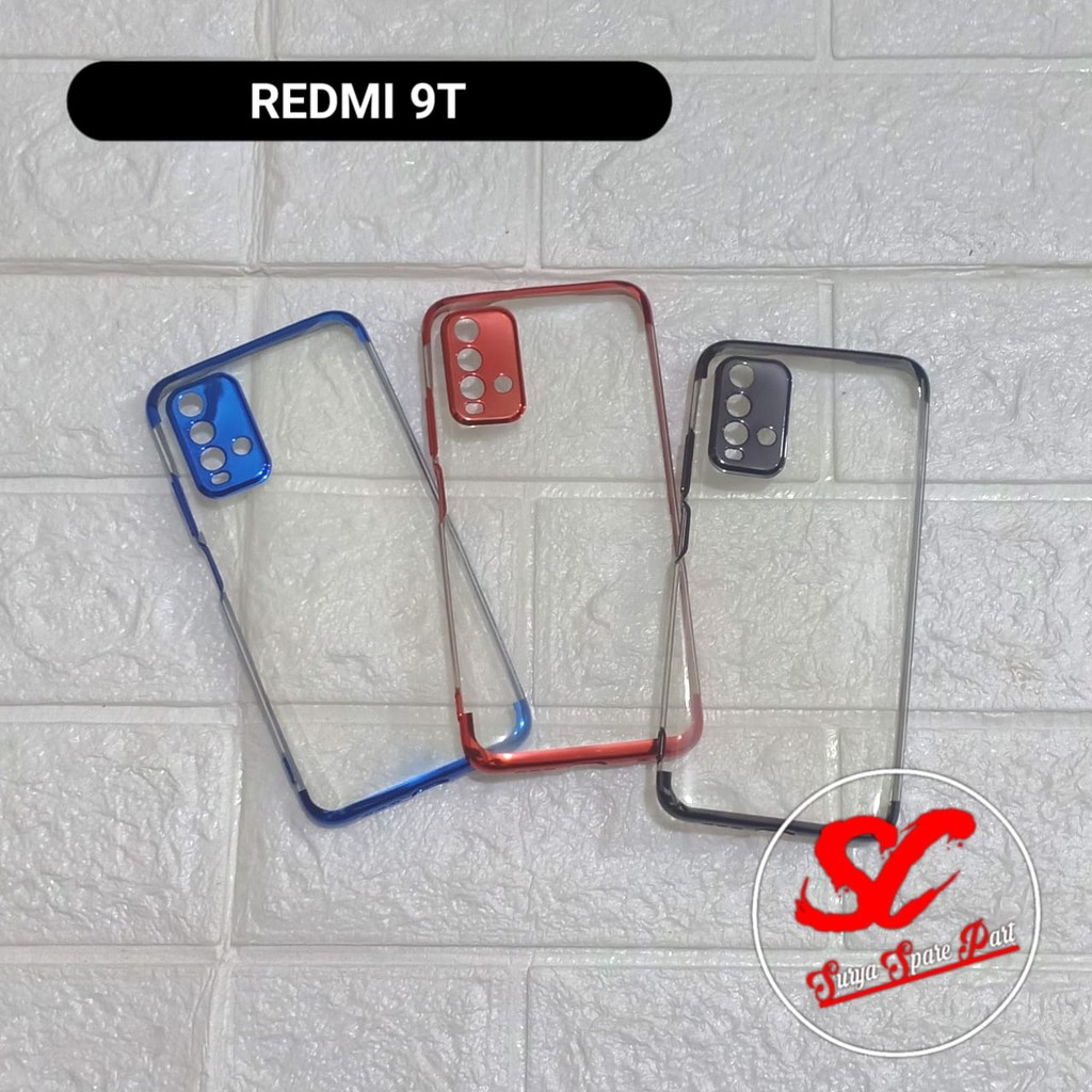 Shining Chrome Tpu Case Clear Silicone Case Xiaomi Redmi 9T Redmi Note 10 5G - SC