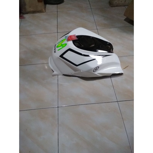 COVER TENGKI VIXION NVL NVA Putih hitam