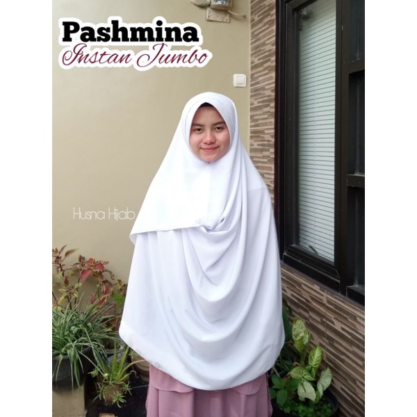 [HUSNA HIJAB] Pasmina Instan Ped Jumbo / Pastan Jumbo Dewasa / Pasmina Jumbo