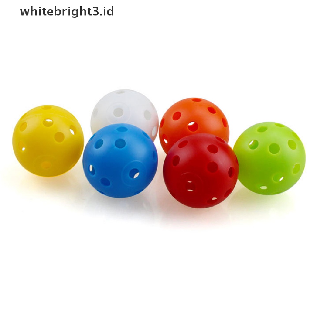 (whitebright3.id) 10pcs Bola Golf Untuk Latihan Indoor / Outdoor