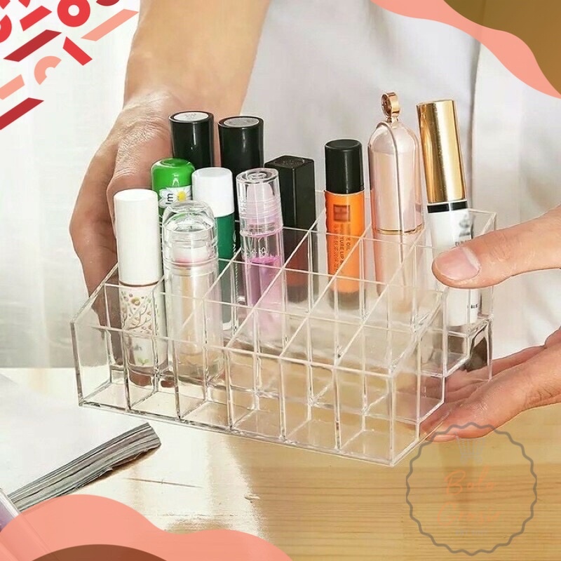 Rak Penyimpanan Lipstick 24slots / Rak lipstik