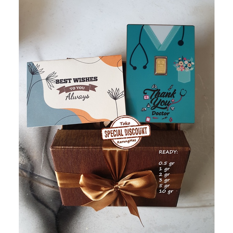 LM Emas Antam Hampers Thank You Doctor Gift Series Custom