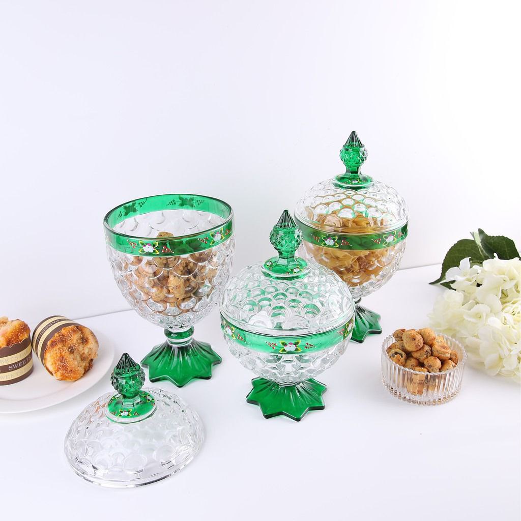 Toples Kaca Set (3 Toples) CAPODIMONTE AB 2018 - GF