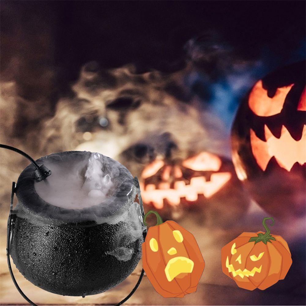 Solighter Halloween Panci Penyihir Pesta Baru Prop LED Cahaya Air Mancur Fogger