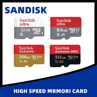 *Kartu Memori Card Sandisk Microsd 8GB/16GB/32GB/64GB/128GB/256GB/512GB GB 80mbps ,100Mbps,160Mbps,170Mbps Class 10 A1/ A2 Ultra/ Extreme Original TF Card