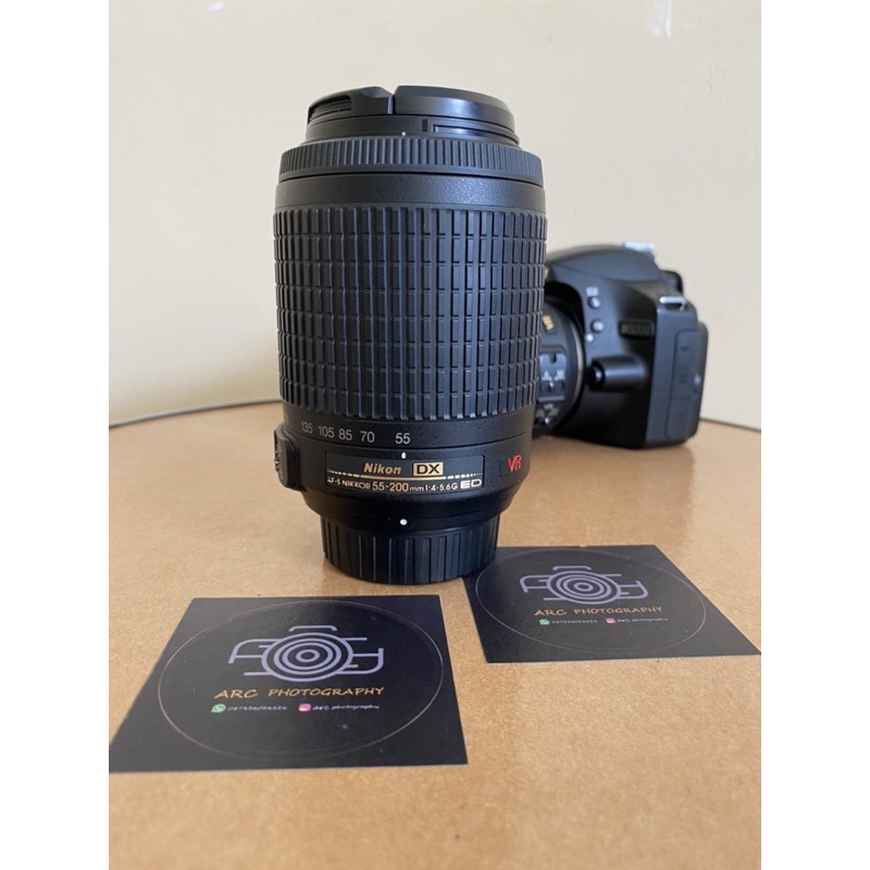 LENSA TELLE NIKON 55-200MM- LENSA 55-200MM SEPERTI BARU - LENSA TELLE NIKON - LENSA PANJANG NIKON - 