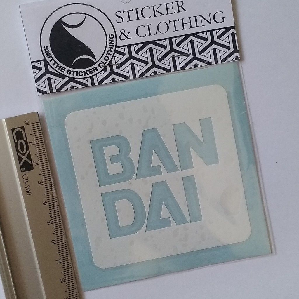 Stiker Bandai Logo Cutting Sticker untuk aksesoris Mobil Motor