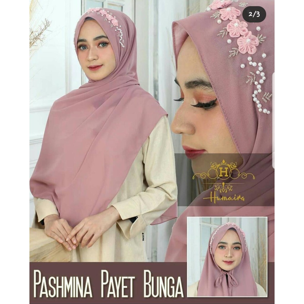 PASHMINA BUNGA PASIR ORI ELNIDA