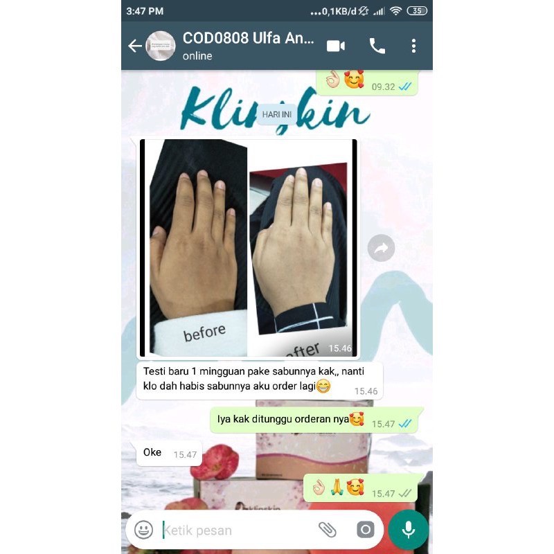 SABUN KLINSKIN / KLIN SKIN PEMUTIH BADAN DAN WAJAH WANITA ORIGINAL ORI 100% BPOM JAMINAN UANG BALIK