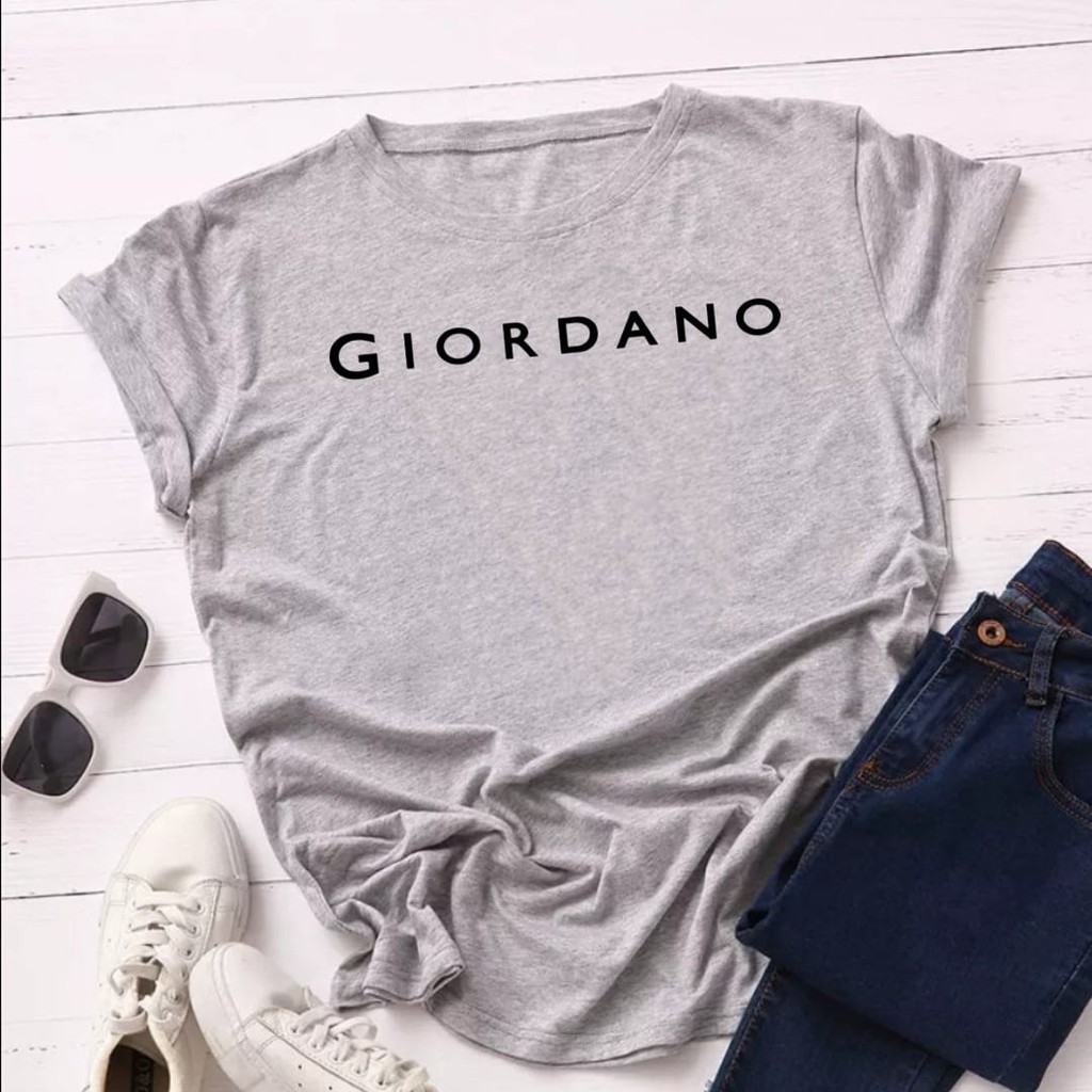 Kaos Wanita GD122 / Kaos Katun Combed 30s / Atasan Wanita / Kaos Wanita / Baju Wanita - KF-Abu Muda