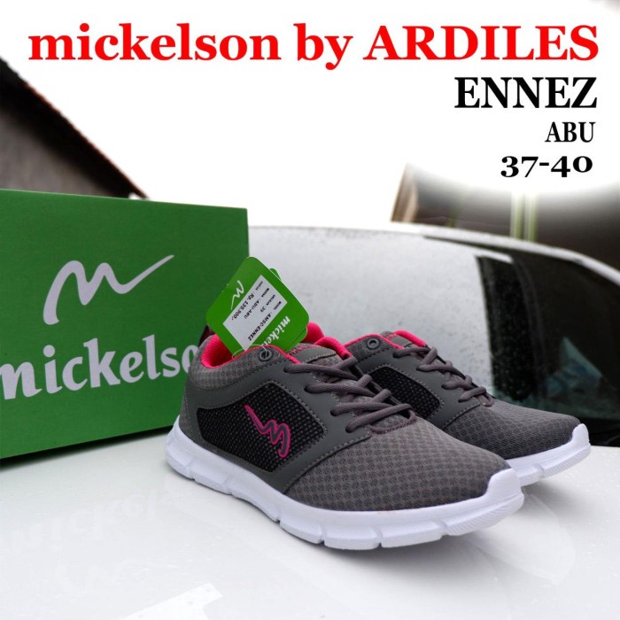 Sepatu Sneakers Wanita-Sepatu Lari-Sepatu Kerja-MICKELSON ARDILES ENEZ - Hitam, 37