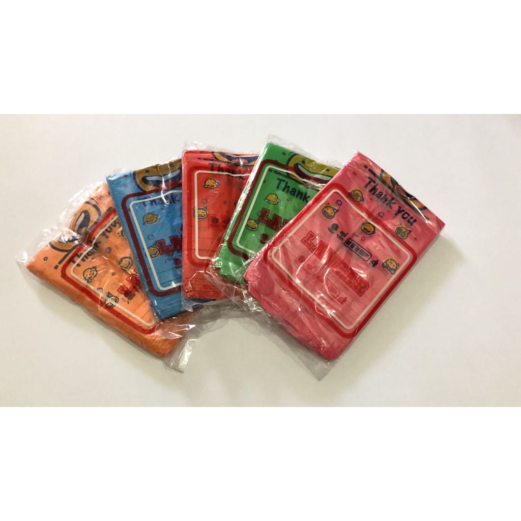 Kantong Plastik Gelas Smile/ Kantong Kresek Kecil Kantong Gelas Thank You