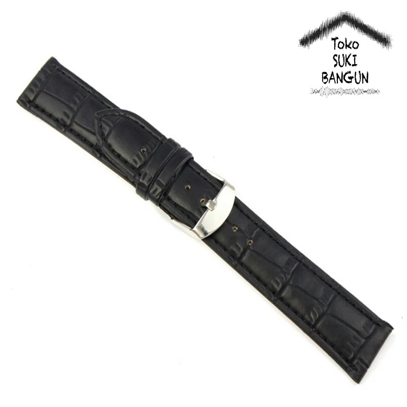 TALI JAM 26mm Kulit Leather Bamboo Pattern Buckle Watch Band Strap