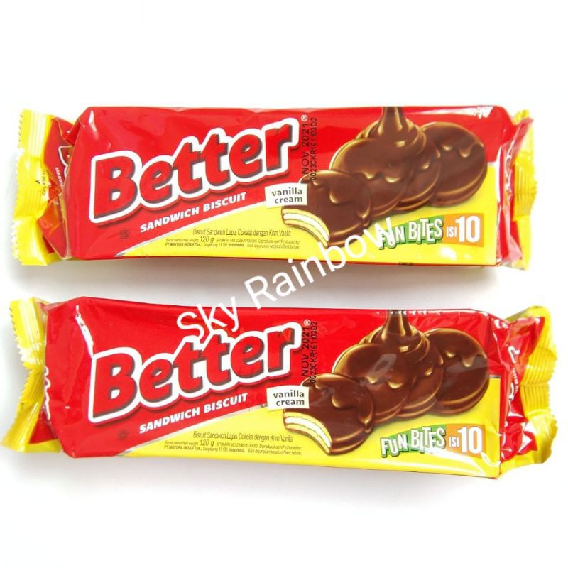 

BETTER SANDWICH BISCUIT 10P 100G