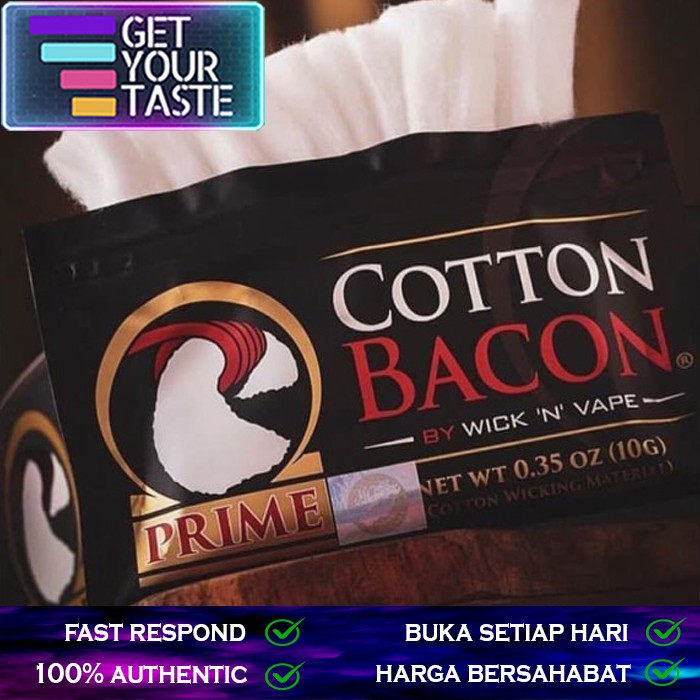 Prime Cotton Bacon V2 Prime Vape Cotton (Kapas Vape) - 100% Authentic