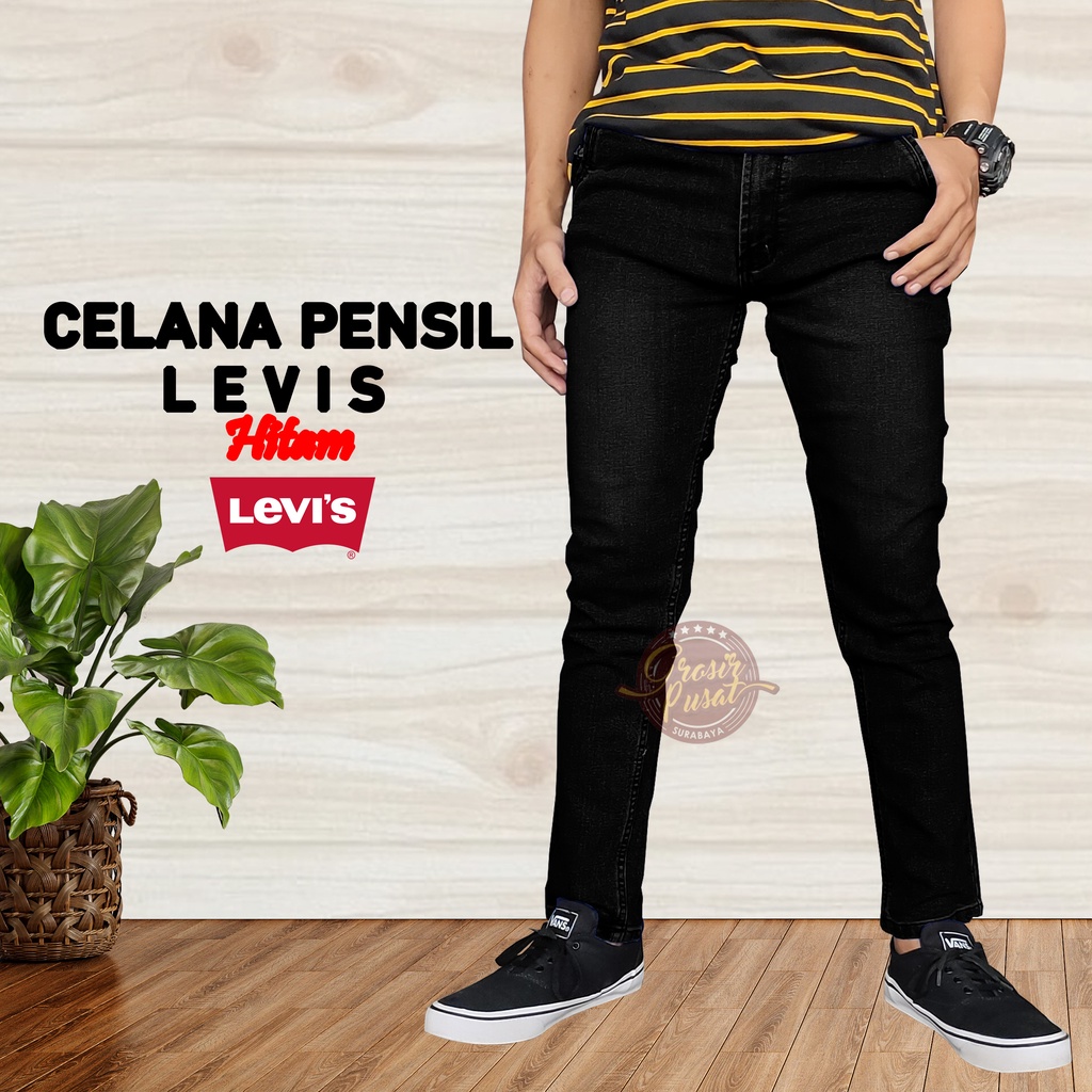 Celana Jeans LIVES Pensil Skinny Pria Size 27 - 38