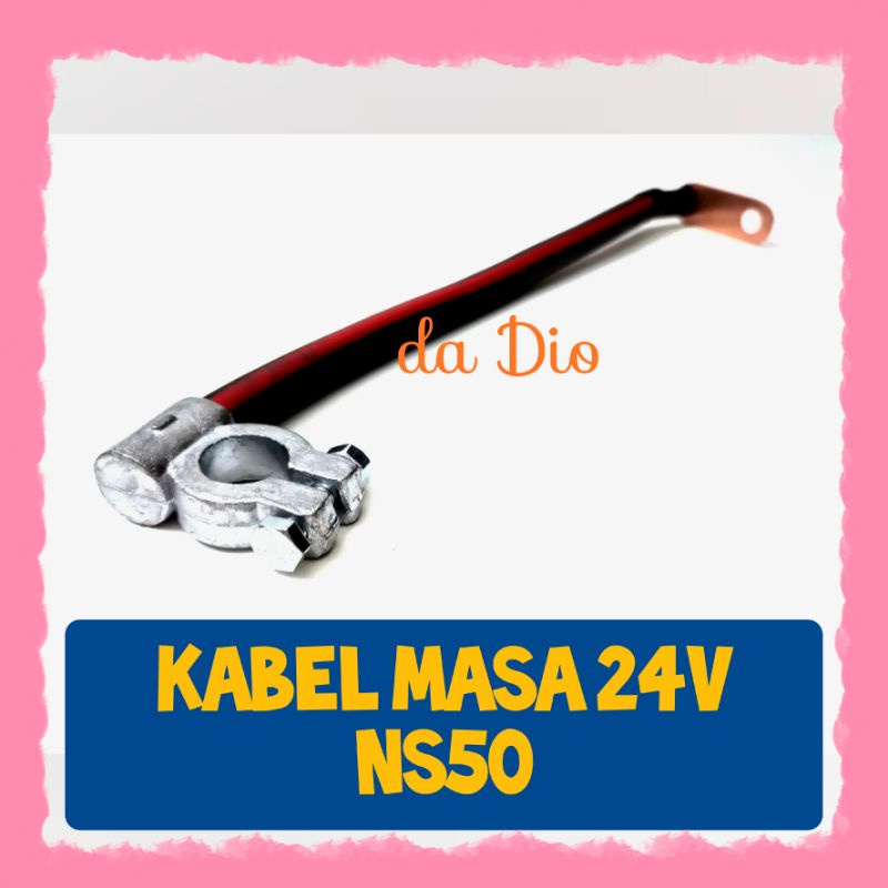 Jual (30 cm) KABEL MASA MASSA 24 V SKUN - KEPALA AKI BESAR | Shopee