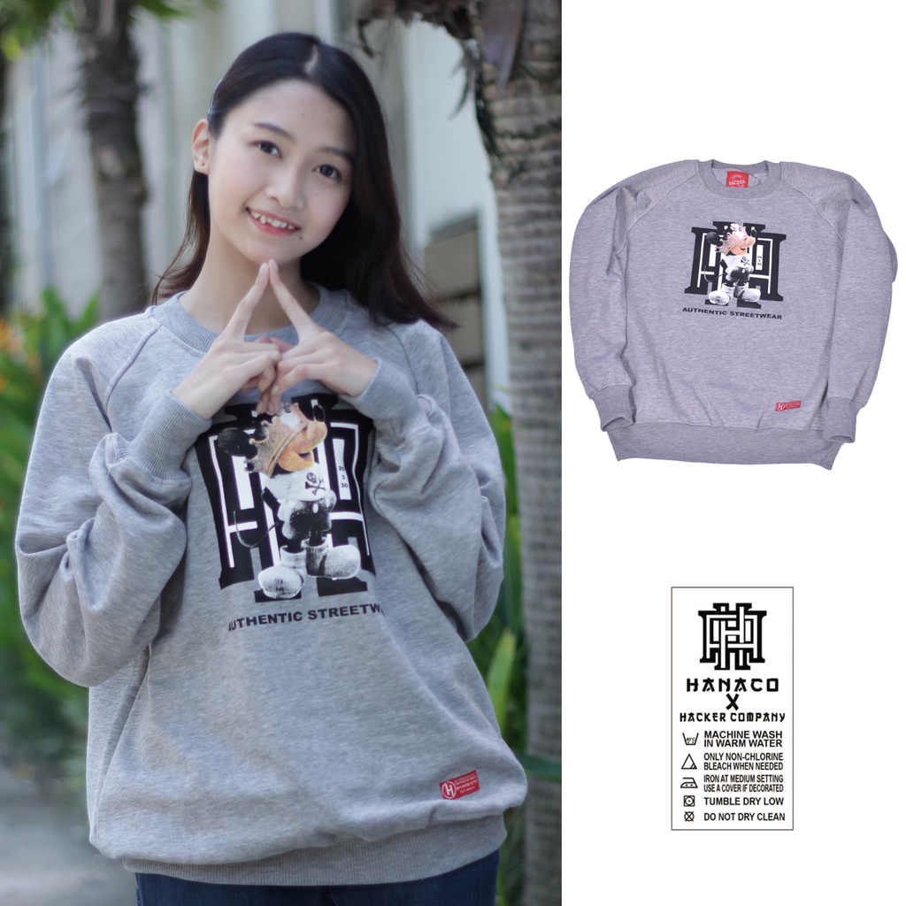 Crewneck oversize fashion wanita kekinian terkece &amp; terbaru