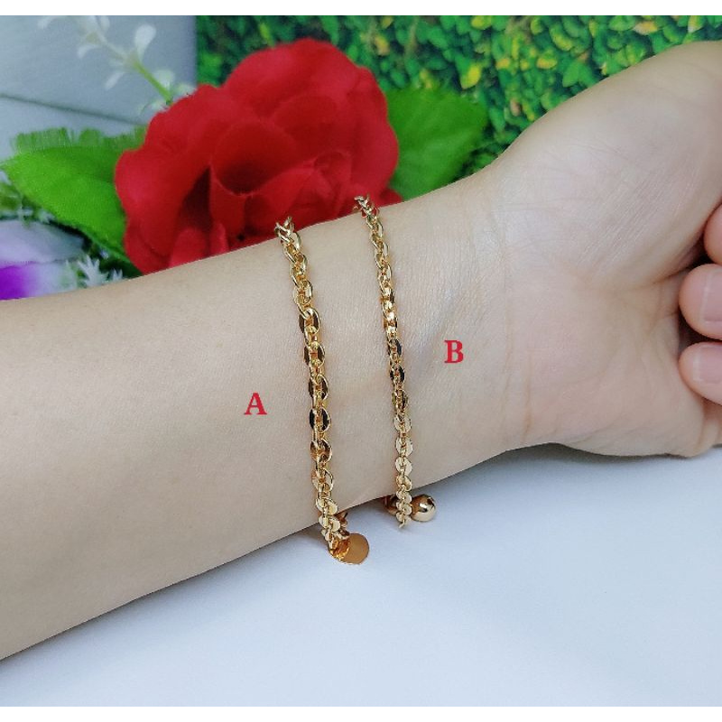 Gelang Kaki &amp; Tangan Xuping Lapis Emas 18k