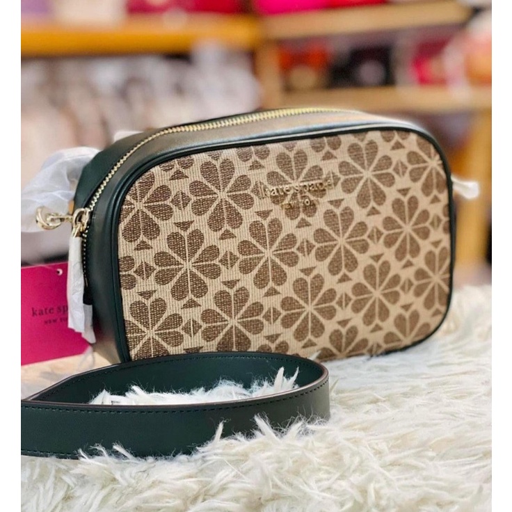 (SOLD) PL Kate Spade Flower Cambag Natural Multi 100% Original