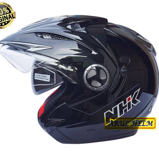 HELM NHK AVIATOR BLACK METALIC HELM NHK ORIGINAL