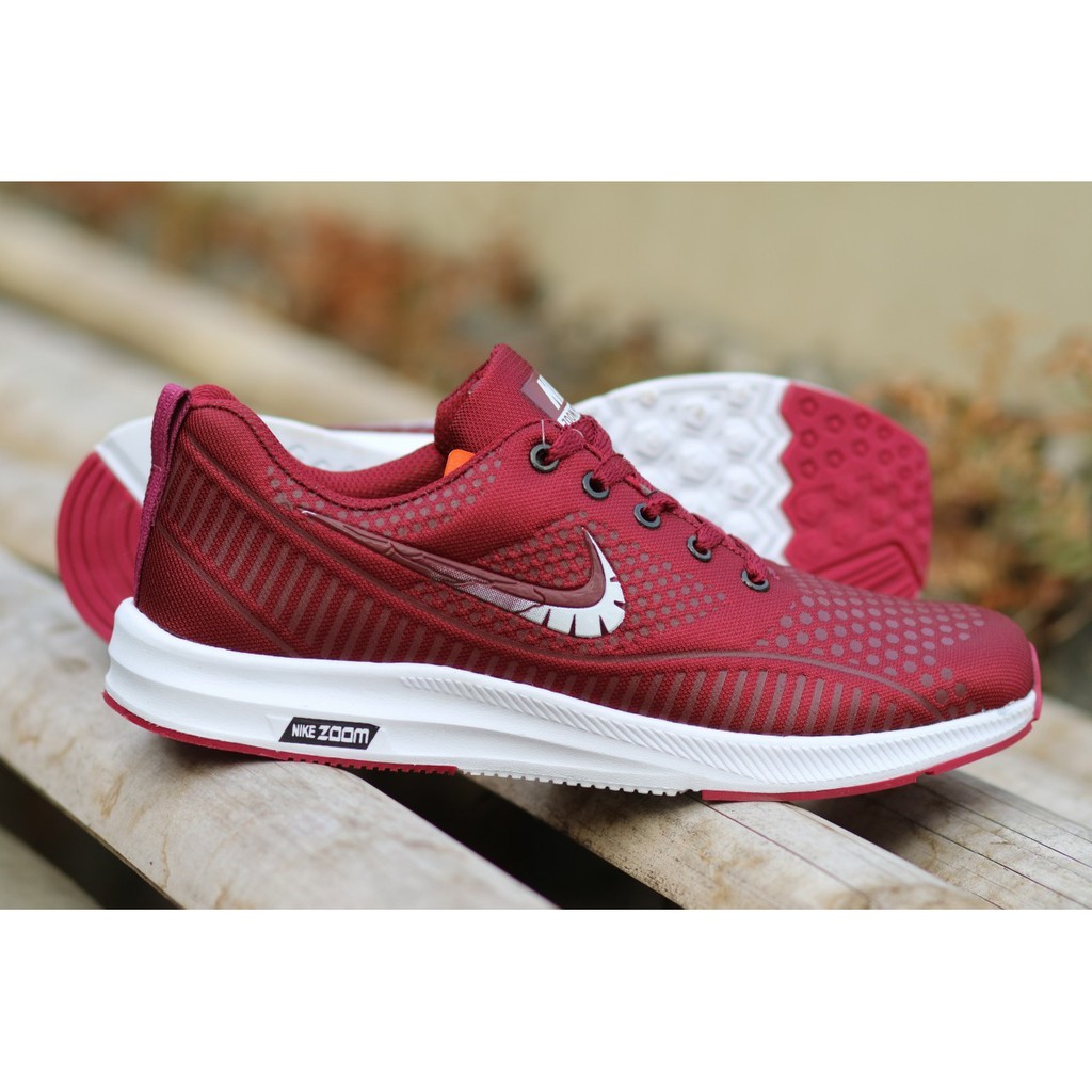 SEPATU nike ZOOM PEGASUS RED MERAH OLAHRAGA LARI RUNNING SPORT SNEAKERS CASUAL SEKOLAH KETS JOGGING