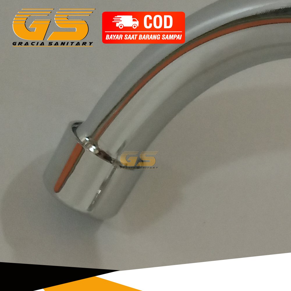 Kran Cuci Piring Kuningan 1/2&quot; Kran Sink Tembok Wastafel Keran air KST 956