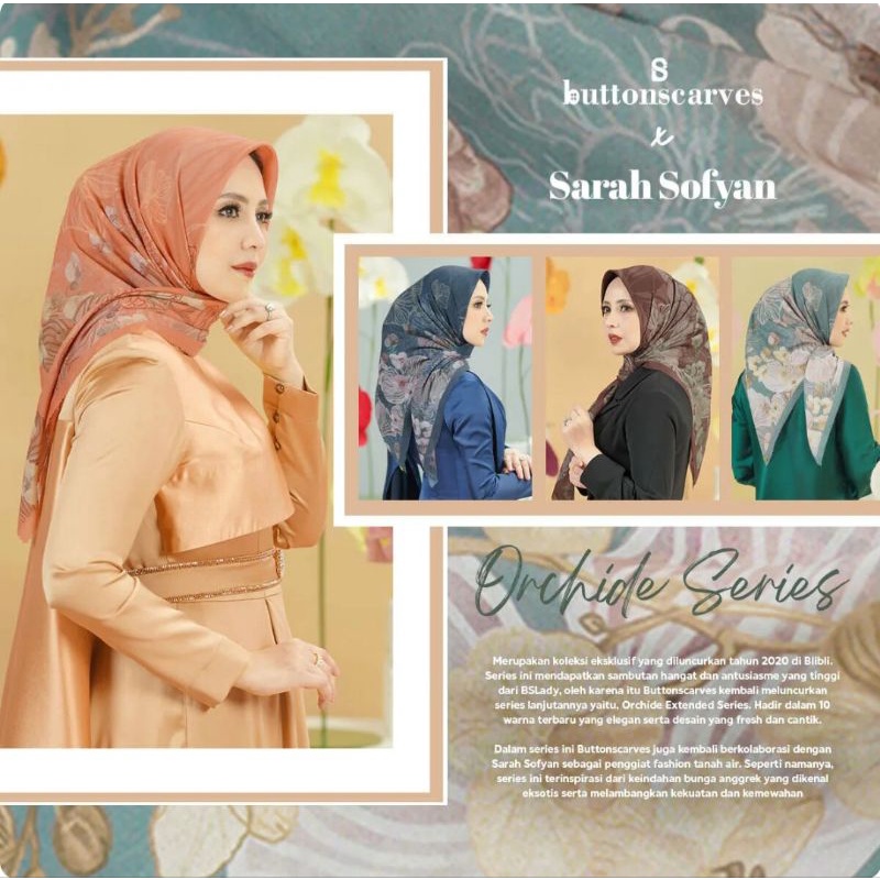 Orchide Series Buttonscarves