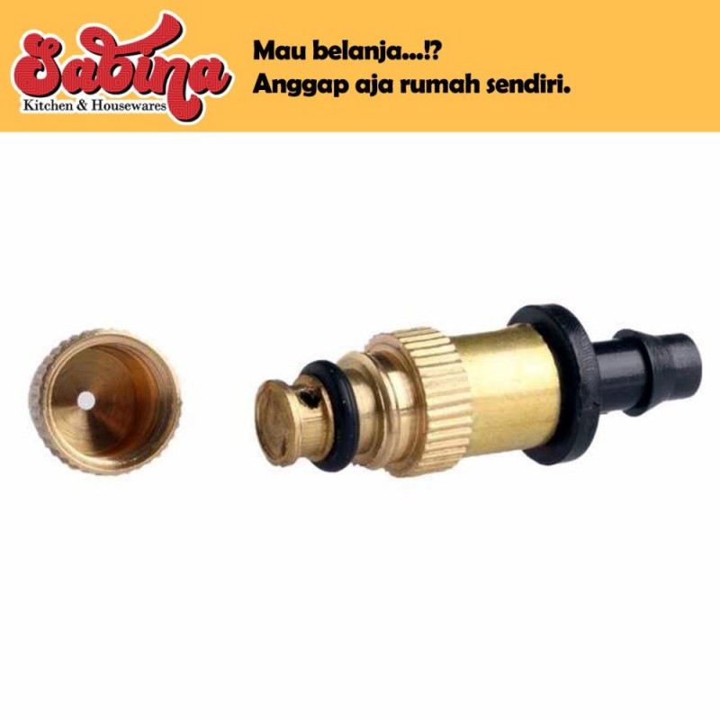 Kepala Semprotan Sprinkler Irigasi Air Nozzle Brass VanKood 10PCS