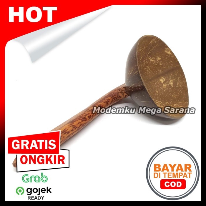 Centong Nasi Padang Batok Kelapa Gagang Glugu