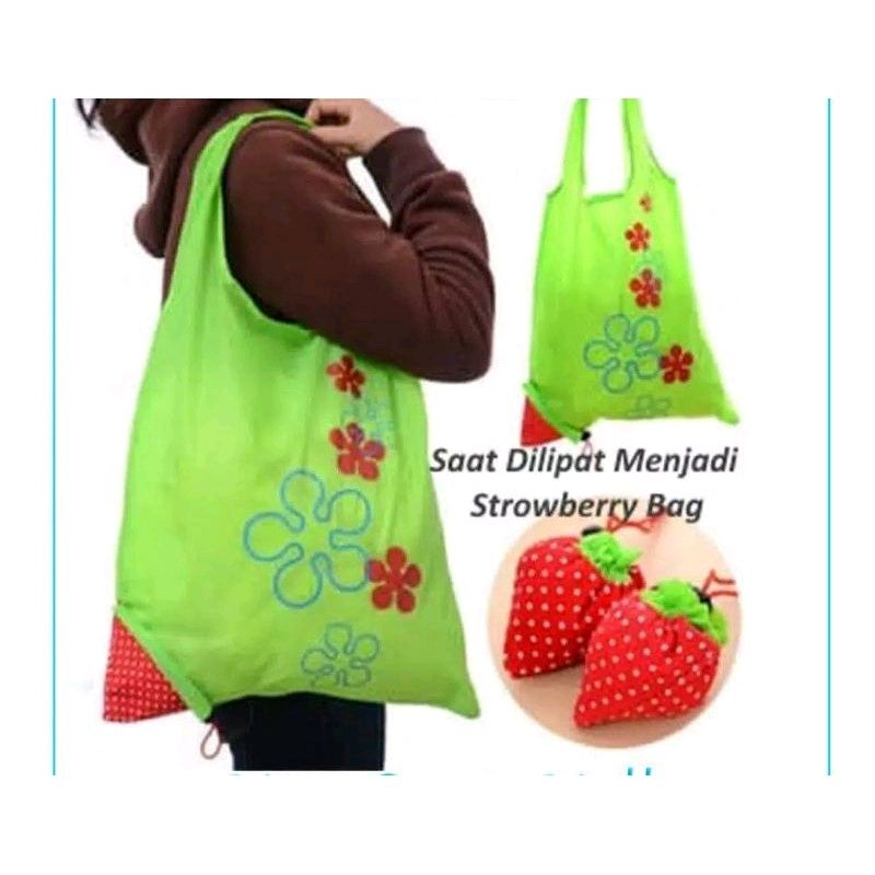 Tas Kantong Belanja Gulung / Tas Kantong belanja Lipat Jinjing / Shopping Bag Roll Up / Tote Bag