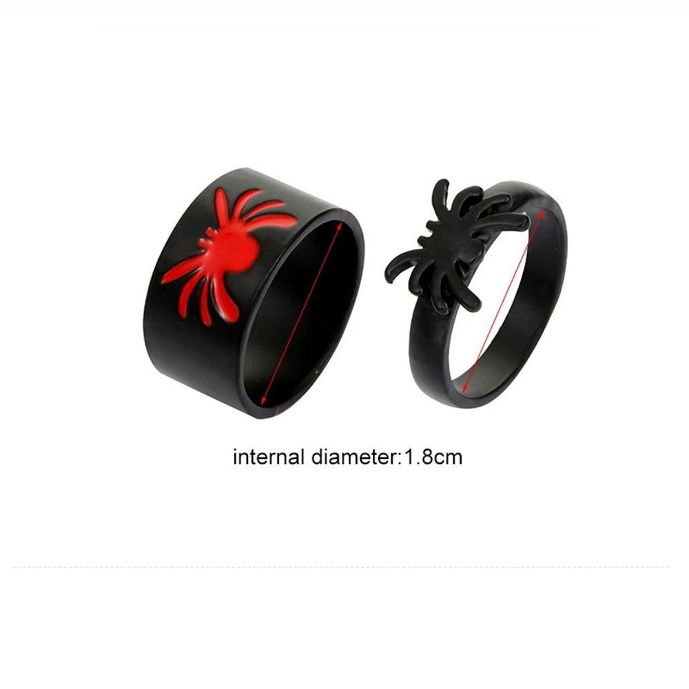 Mxbeauty Spider Cincin Pasangan Kreatif Hadiah Sederhana Hewan Fashion Pria Gaya Korea Ring