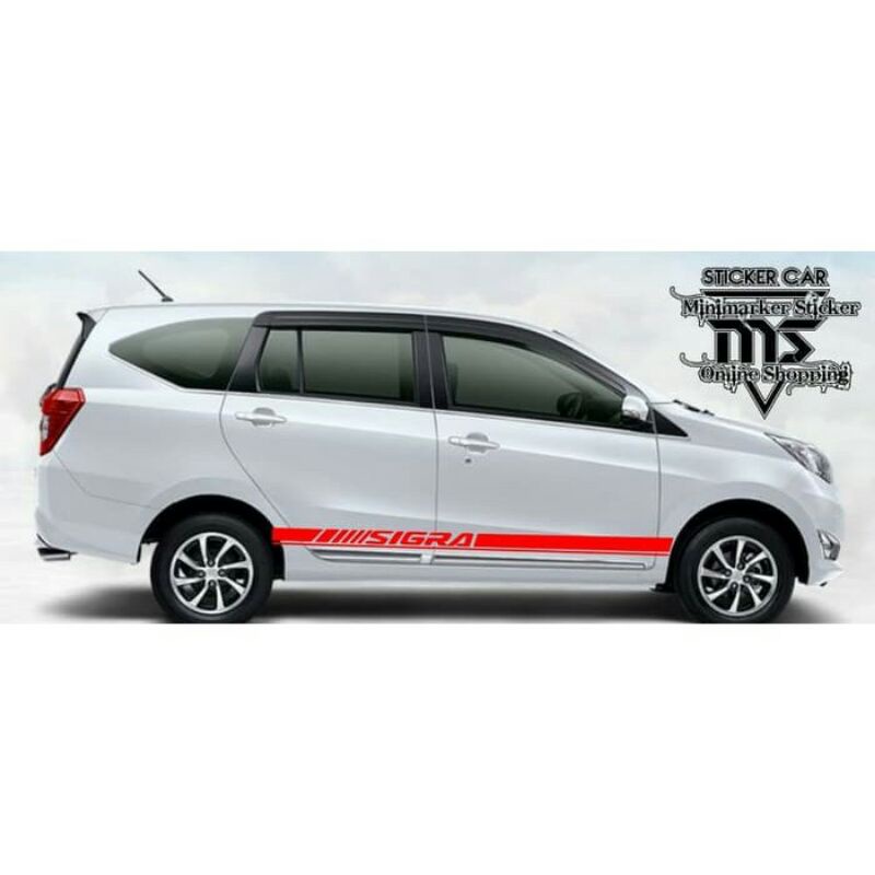 STICKER STIKER MOBIL SIGRA STRIPPING LIST MOBIL SIGRA TERBARU