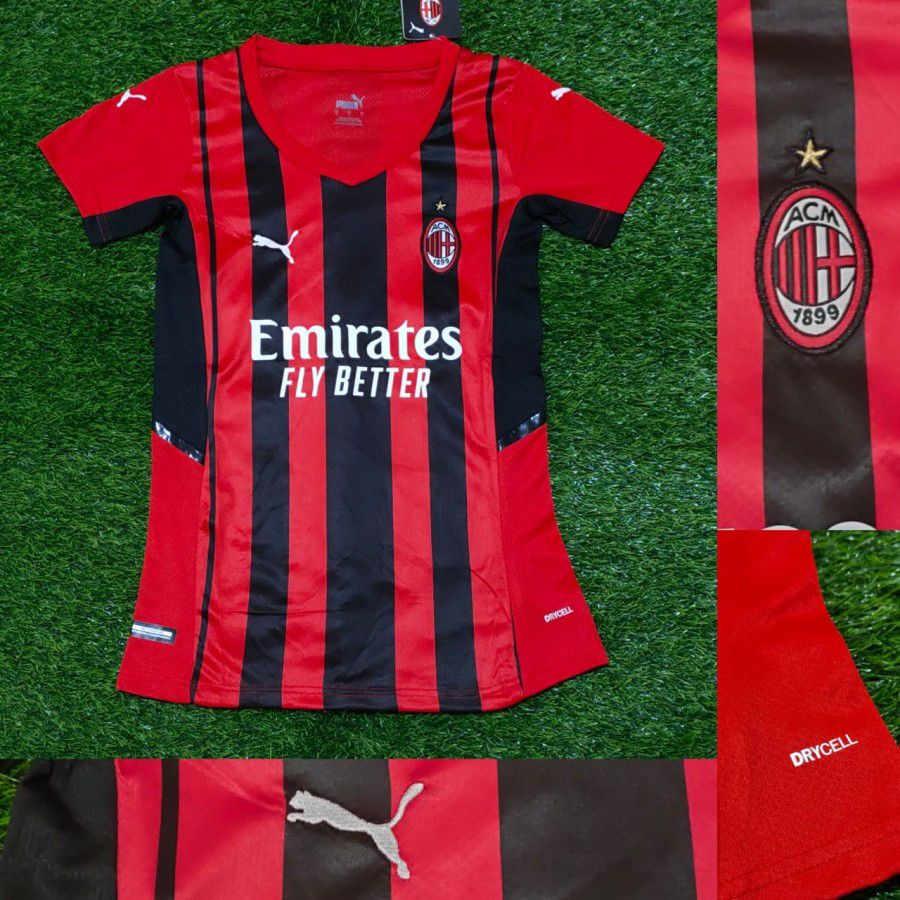 Jersey bola ledies/wanita ac milan home 21/22 gradeori highquality import baju bola ac milan home wa