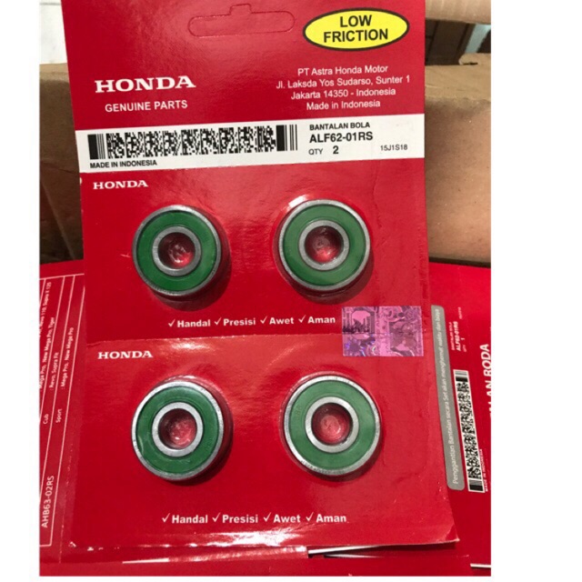 Bearing 6201/6201RS/6201U Lahar Laher Roda Depan Honda Beat karbu Vario Genio Beat Led Vario 110 Kar