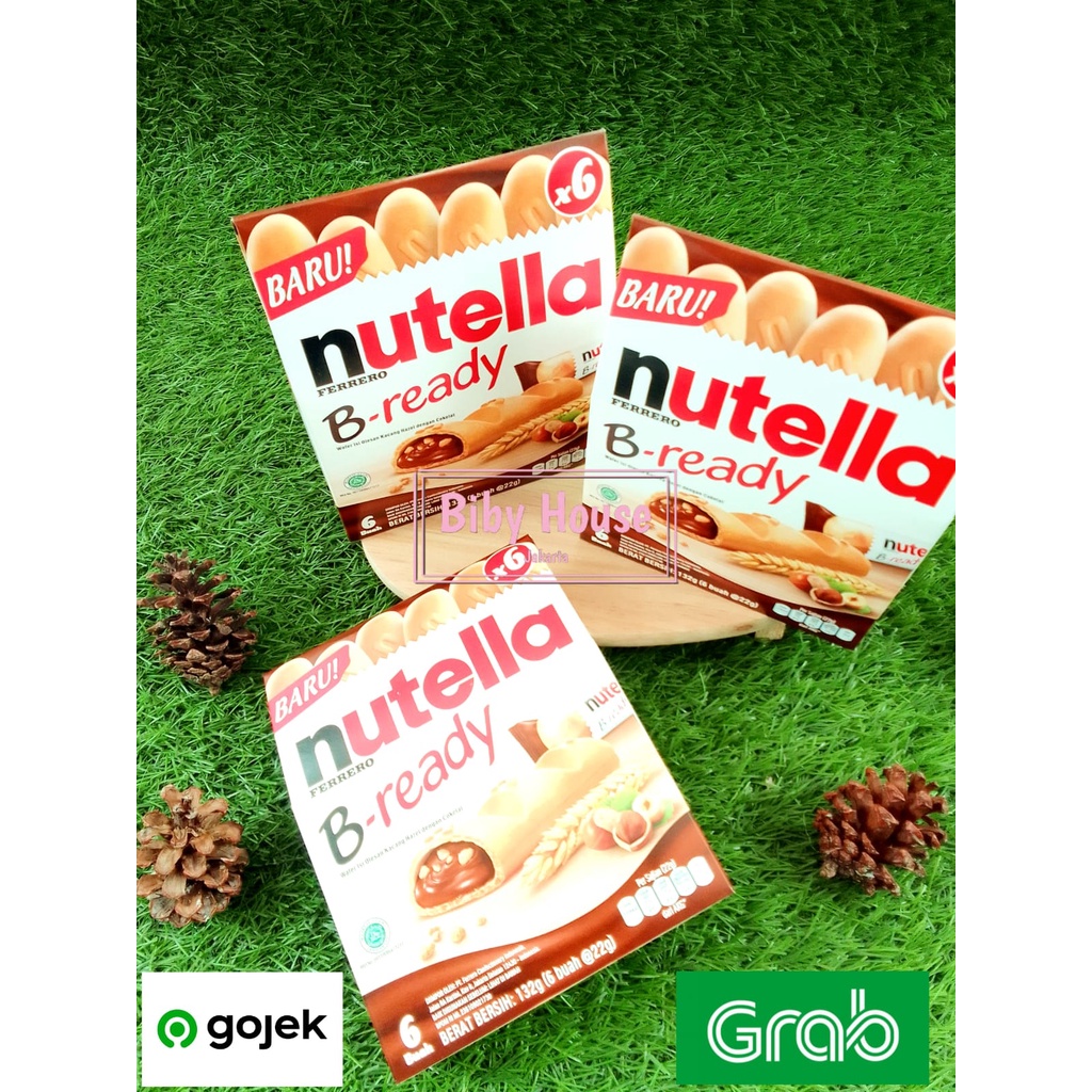 Nutella B-Ready / b ready biskuit nutella isi 6 pc  132 gr FERRERO HALAL PROMO